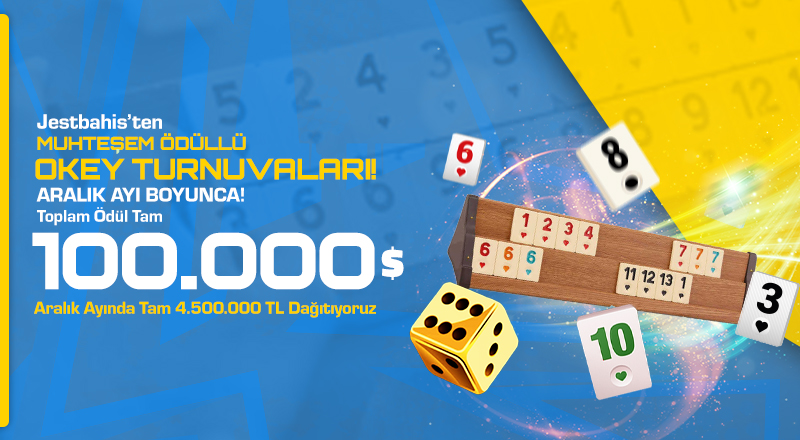 Okey Turnuvaları 100.000$ Ödüllü